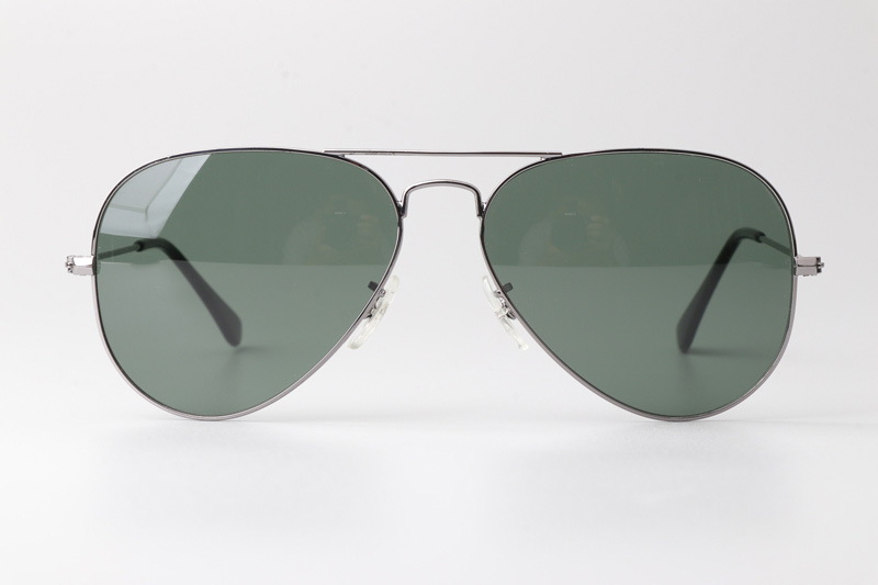 BS3025 Sunglasses Gunmetal Green