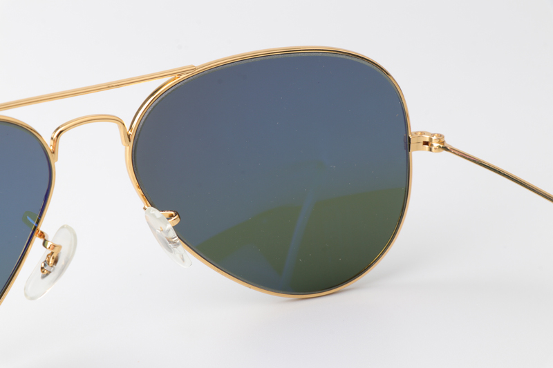 BS3025 Sunglasses Polarized Gold Green