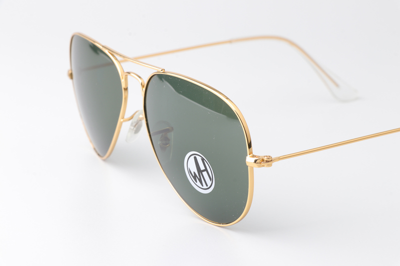 BS3025 Sunglasses Polarized Gold Green