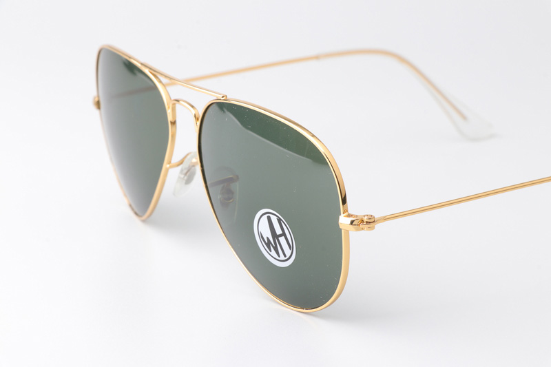 BS3025 Sunglasses Polarized Gold Green