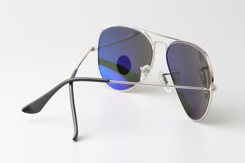 BS3025 Sunglasses Polarized Silver Green