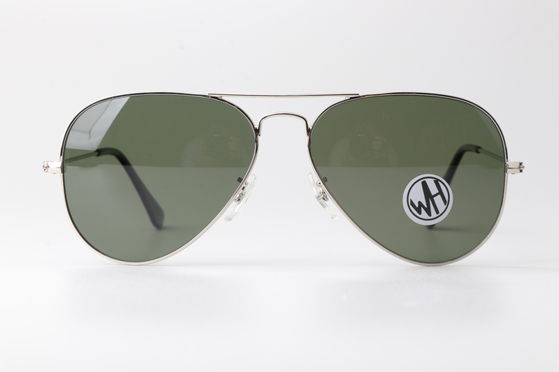 BS3025 Sunglasses Polarized Silver Green