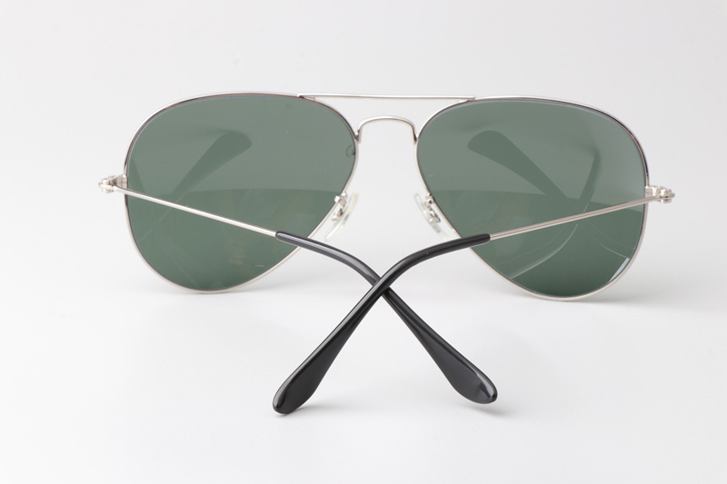 BS3025 Sunglasses Silver Green