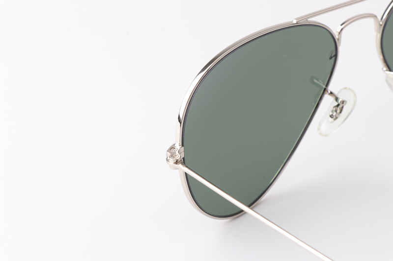 BS3025 Sunglasses Silver Green