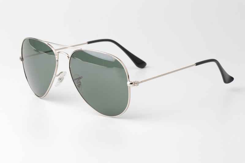 BS3025 Sunglasses Silver Green