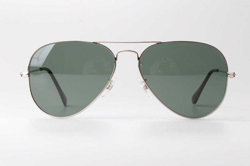 BS3025 Sunglasses Silver Green