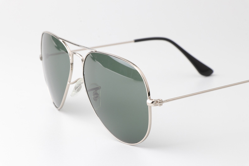 BS3025 Sunglasses Silver Green