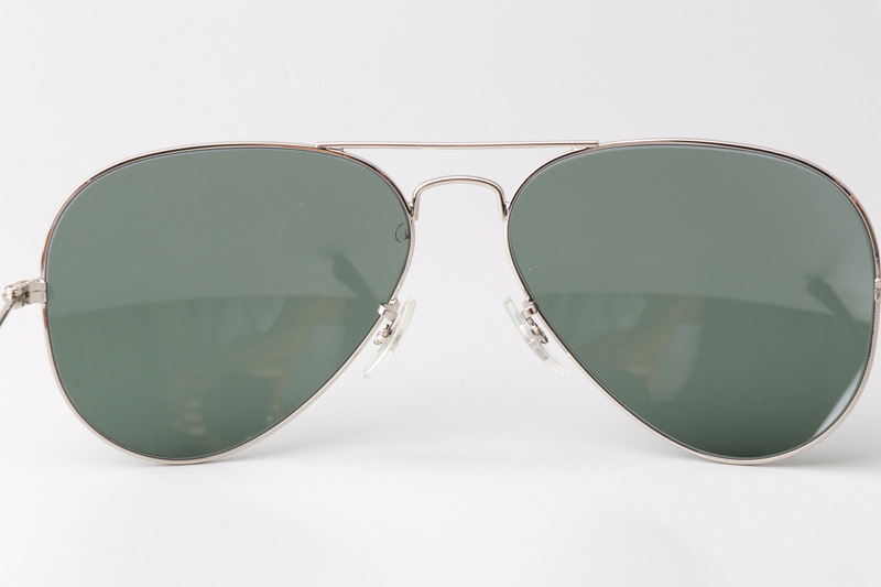 BS3025 Sunglasses Silver Green