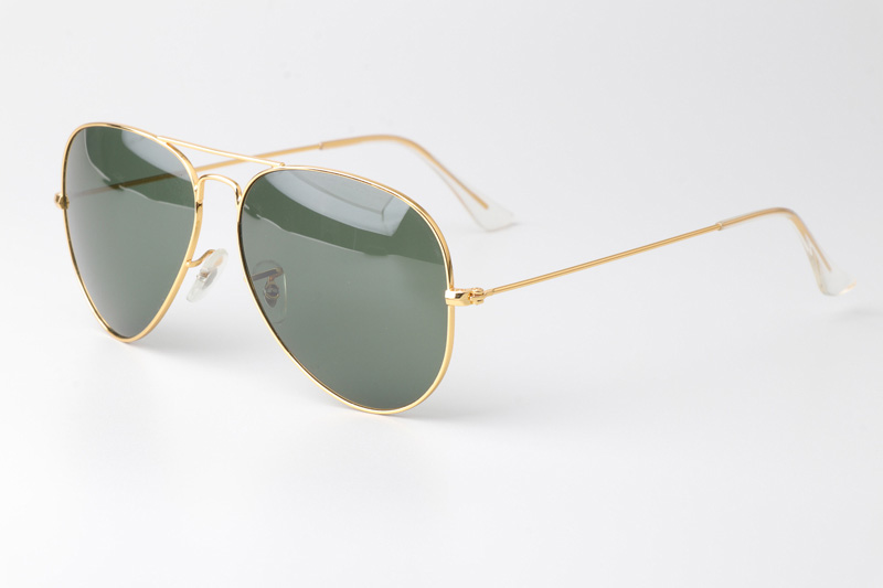 BS3026 Sunglasses Gold Green