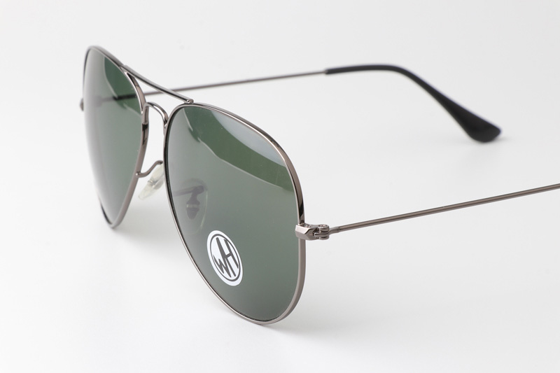 BS3026 Sunglasses Polarized Gunmetal Green