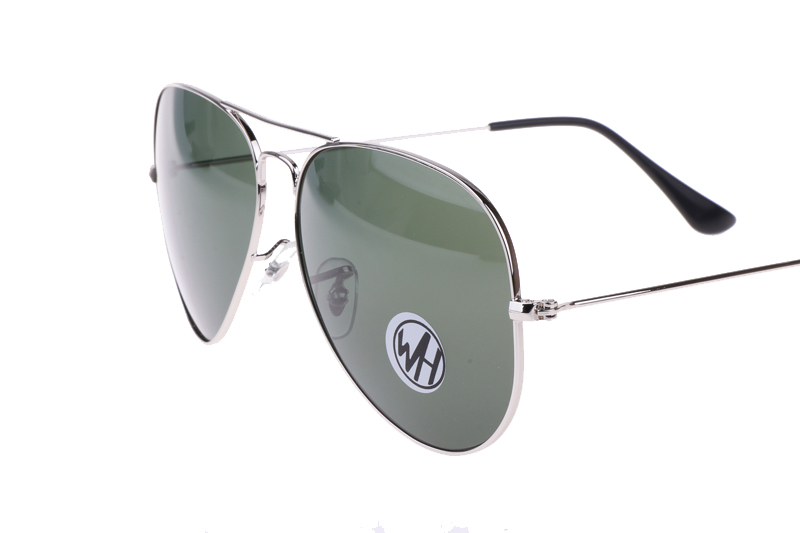 BS3026 Sunglasses Polarized Silver Green