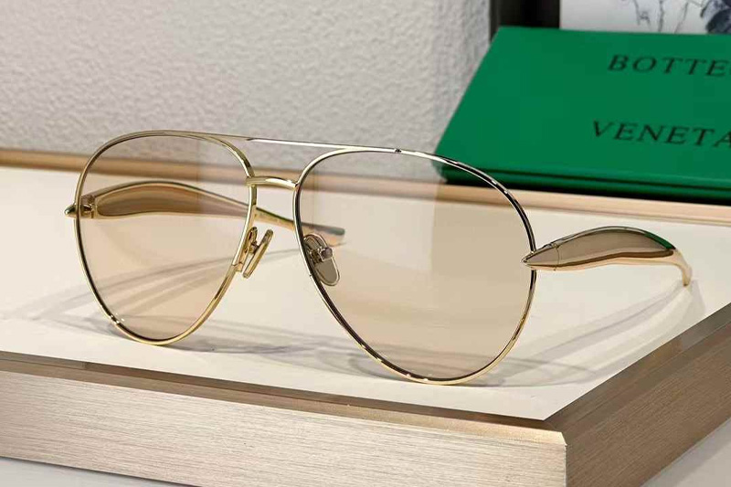 BV1305S Sunglasses Gold Light Brown
