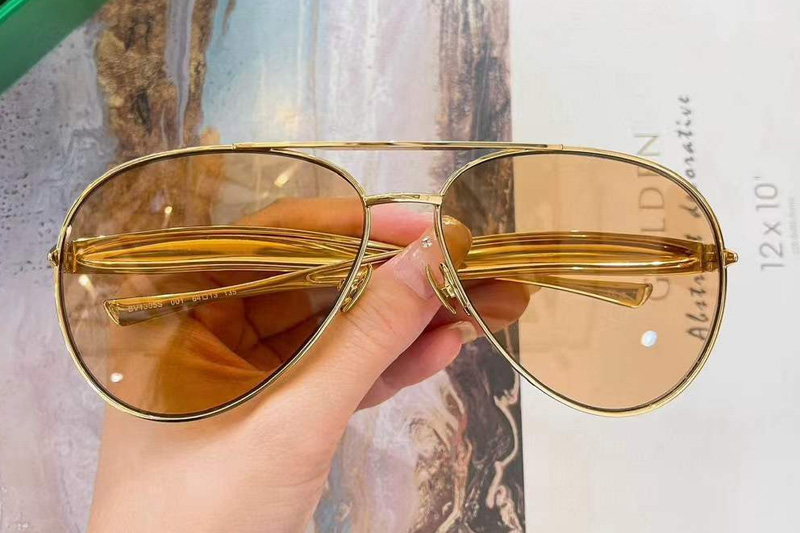 BV1305S Sunglasses Gold Light Brown