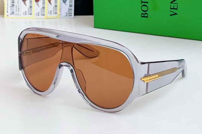 BV1345S Sunglasses Transparent Gray Brown
