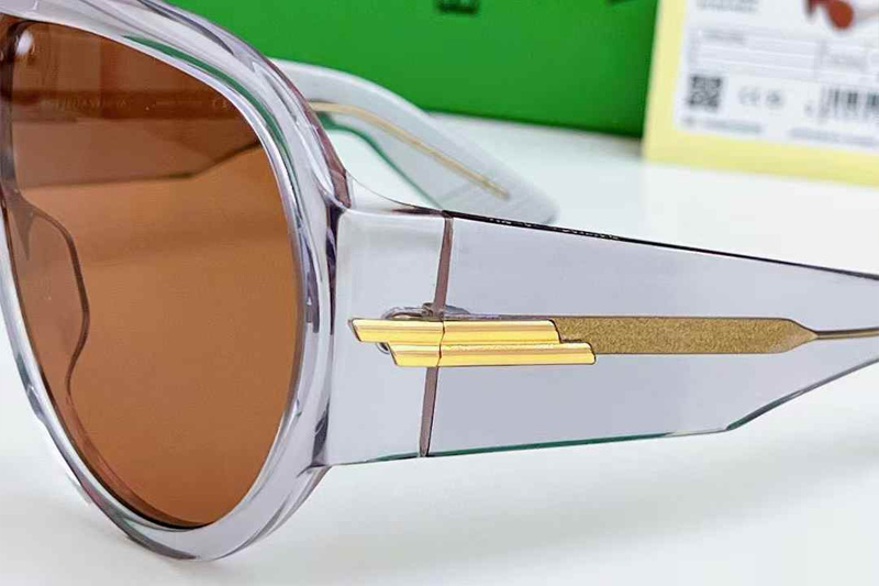 BV1345S Sunglasses Transparent Gray Brown
