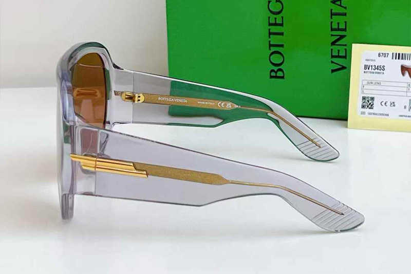 BV1345S Sunglasses Transparent Gray Brown
