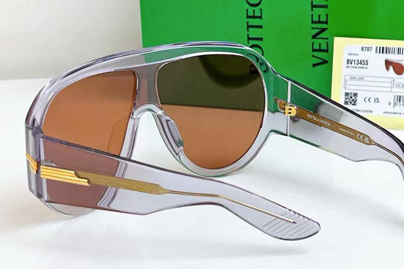 BV1345S Sunglasses Transparent Gray Brown