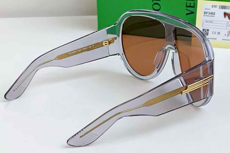 BV1345S Sunglasses Transparent Gray Brown