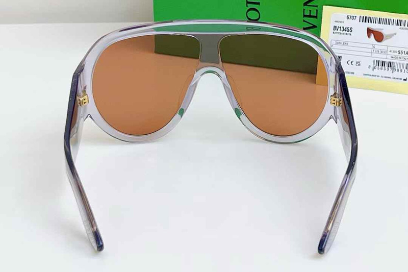 BV1345S Sunglasses Transparent Gray Brown