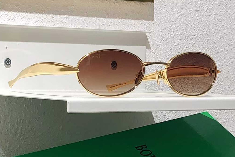 BV1386S Sunglasses Gold Gradient Brown