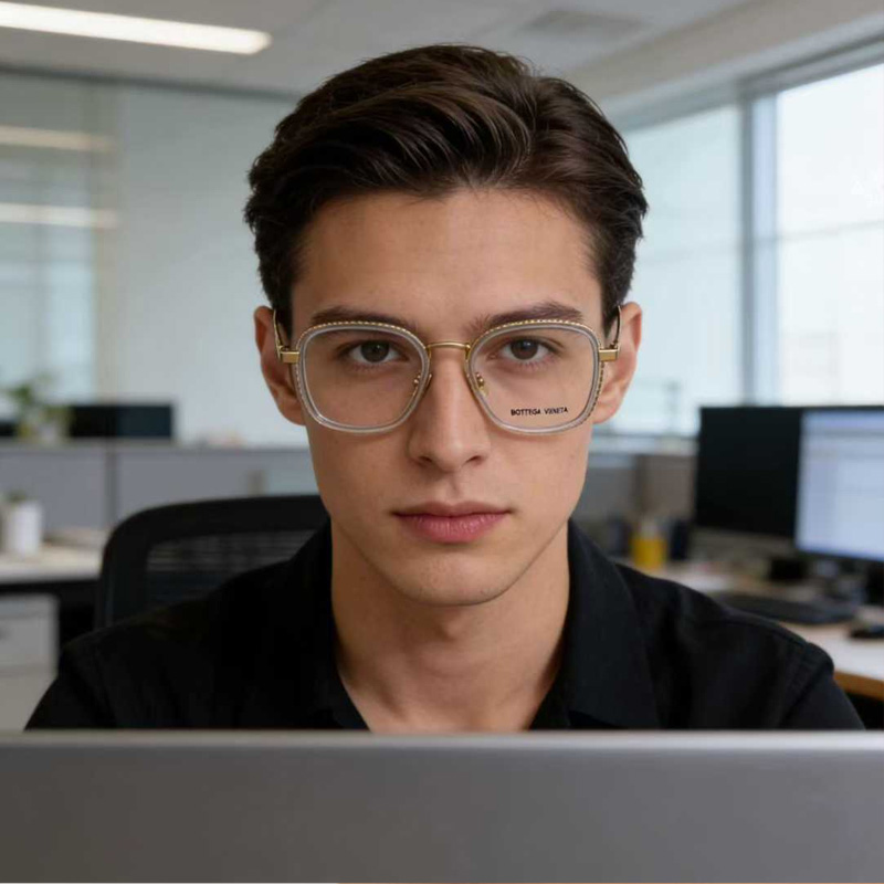 BV1427OA Eyeglasses Transparent Gold