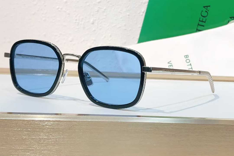 BV1427OA Sunglasses Black Silver Blue