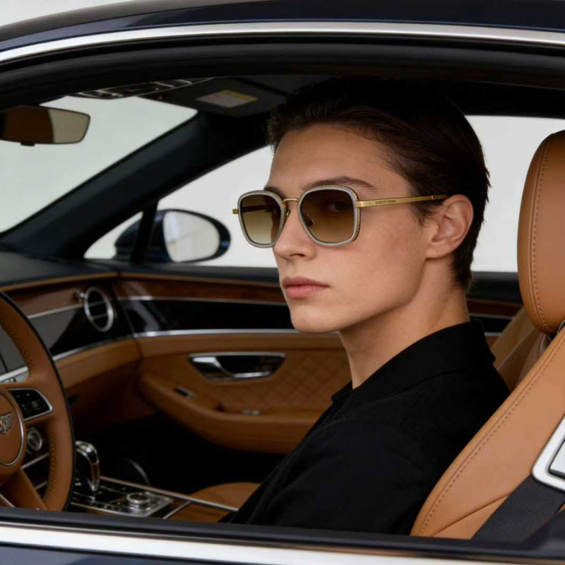 BV1427OA Sunglasses Transparent Gold Gradient Brown