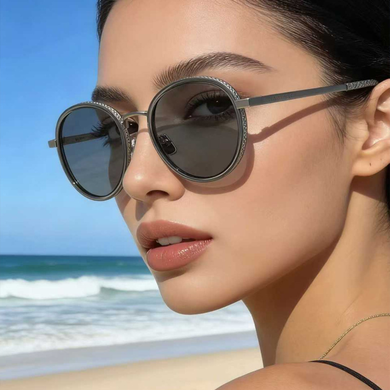 BV1428OA Sunglasses Gray Gunmetal Gray