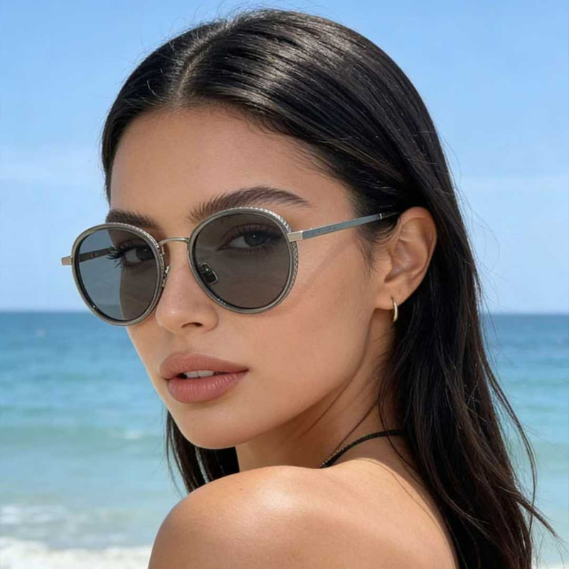 BV1428OA Sunglasses Gray Gunmetal Gray