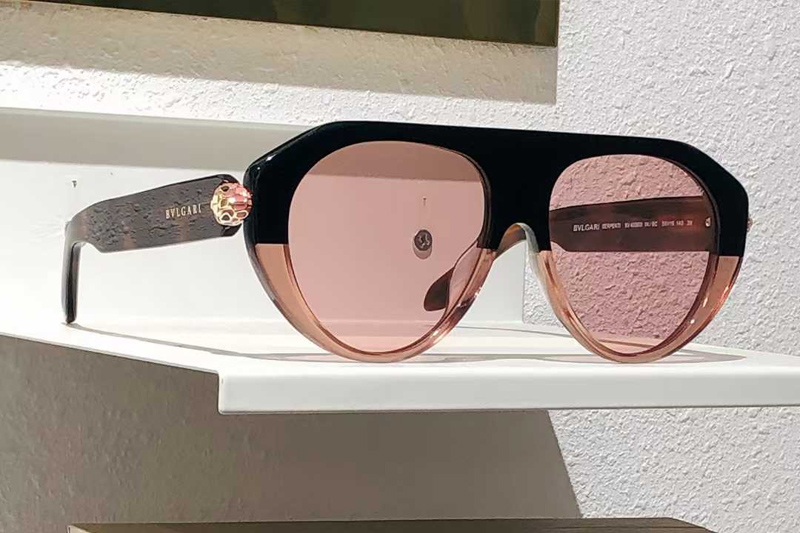 BV40060I Sunglasses Black Tortoise Pink