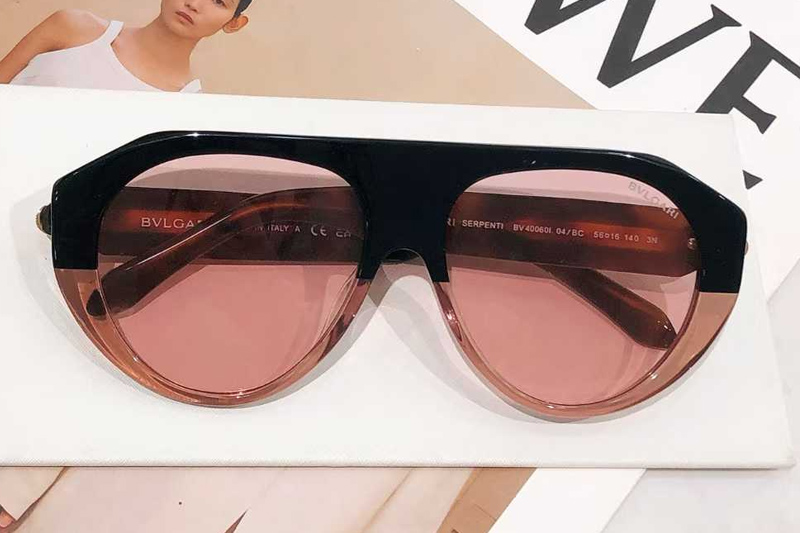BV40060I Sunglasses Black Tortoise Pink