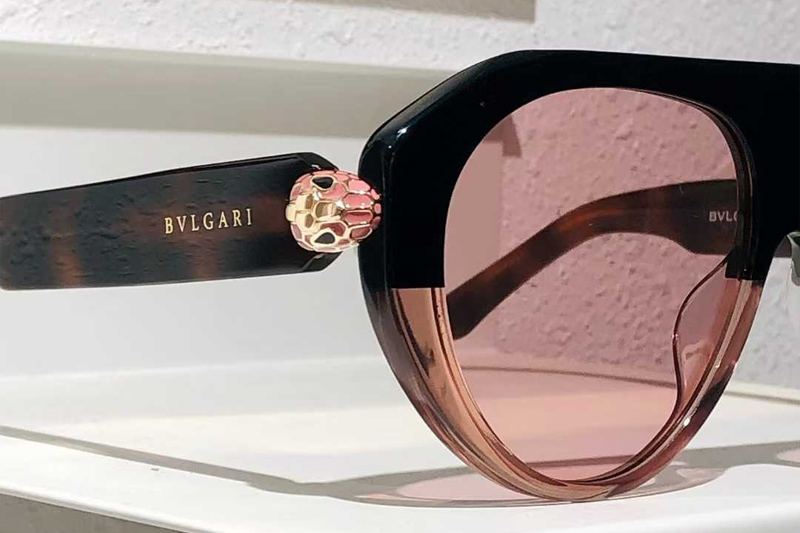 BV40060I Sunglasses Black Tortoise Pink