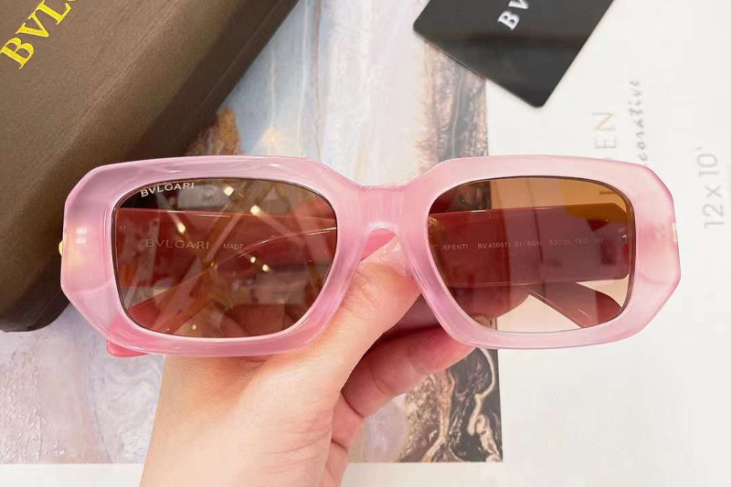 BV40067 Sunglasses Pink Gradient Brown