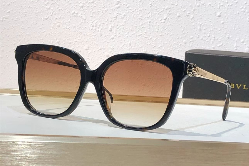 BV40103F Sunglasses Tortoise Gradient Brown