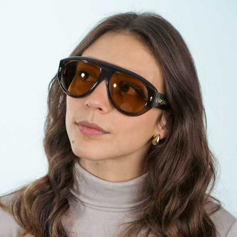 Bandit Sunglasses Brown Yellow
