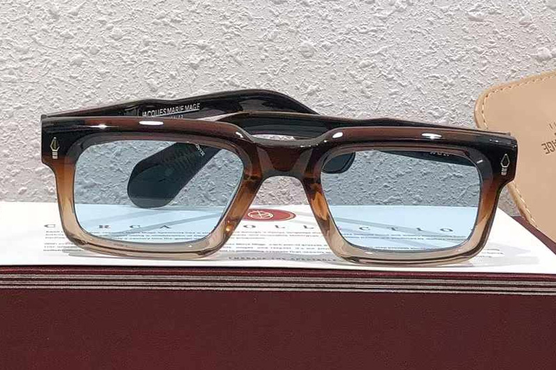 Belvedere Sunglasses Brown Transparent Blue