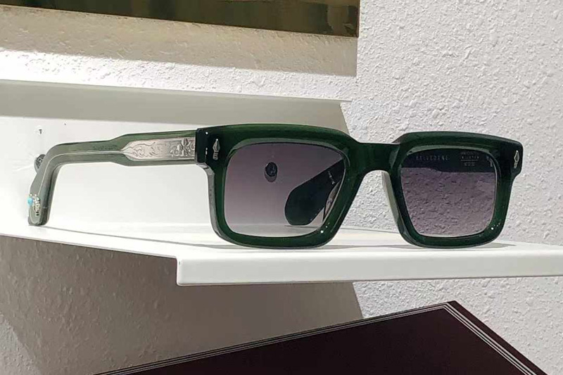 Belvedere Sunglasses Green Gradient Gray