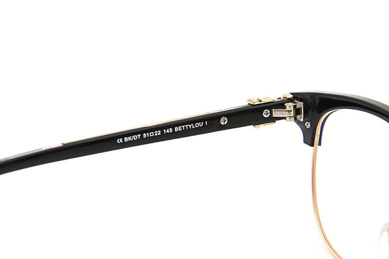 Bettylou I Eyeglasses Black Gold