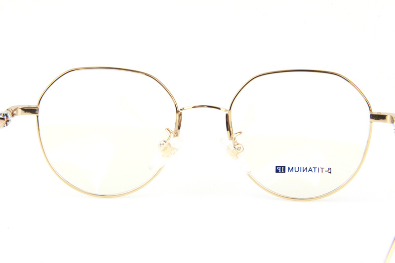 Bhxpe Eyeglasses Black Gold