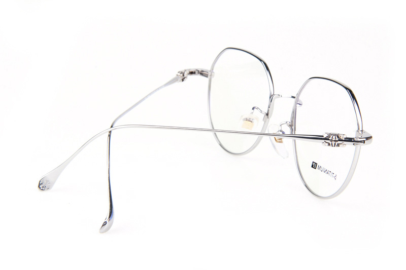 Bhxpe Eyeglasses Black Silver