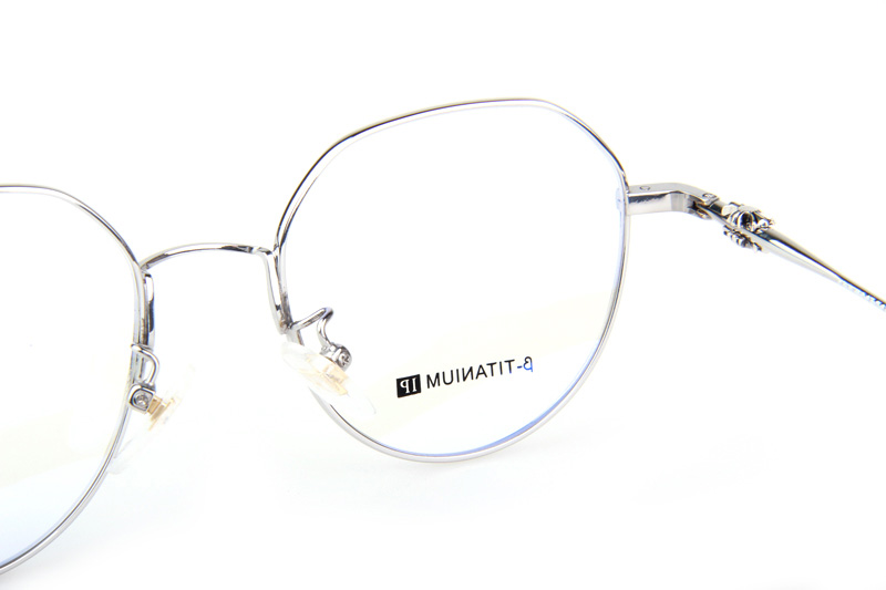 Bhxpe Eyeglasses Black Silver