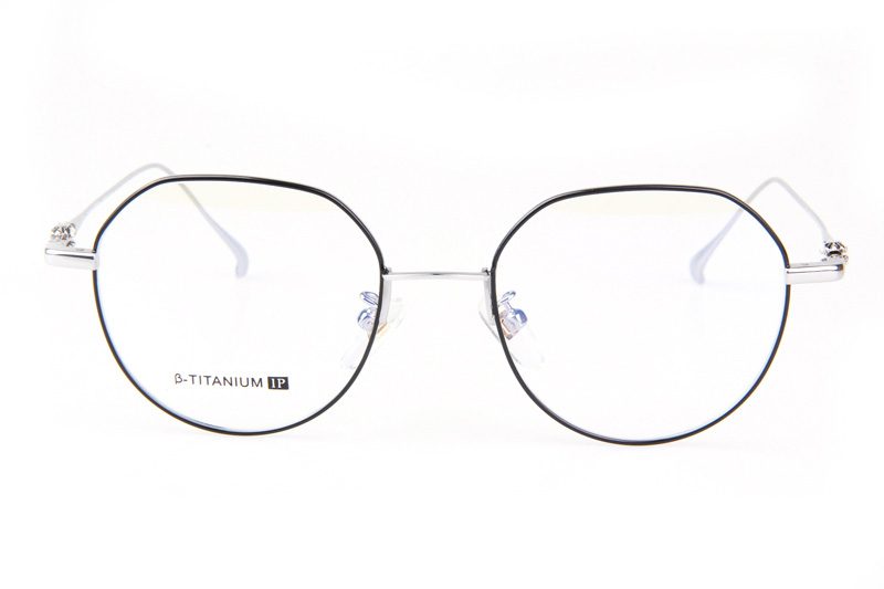 Bhxpe Eyeglasses Black Silver