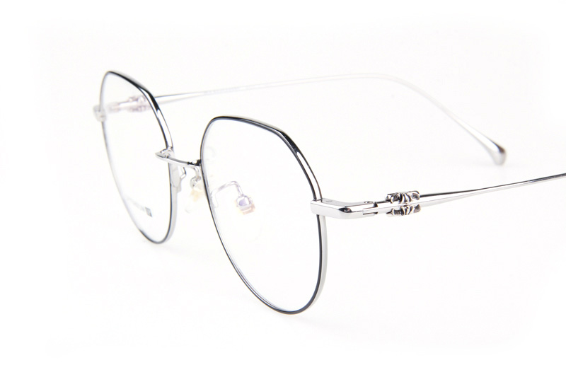 Bhxpe Eyeglasses Black Silver