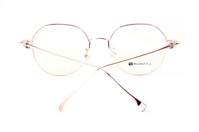 Bhxpe Eyeglasses Rose Gold