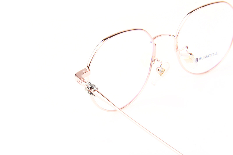 Bhxpe Eyeglasses Rose Gold