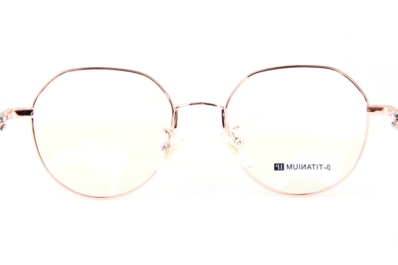 Bhxpe Eyeglasses Rose Gold