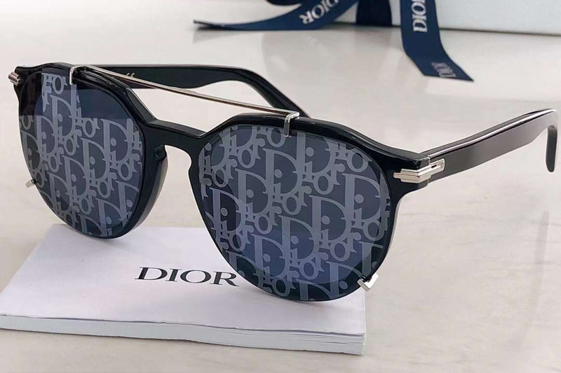 BlackSuit RI Sunglasses Black Silver Logo