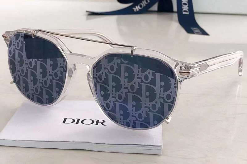 BlackSuit RI Sunglasses Clear Silver Logo