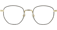 Bone Prone II Eyeglasses Black Gold