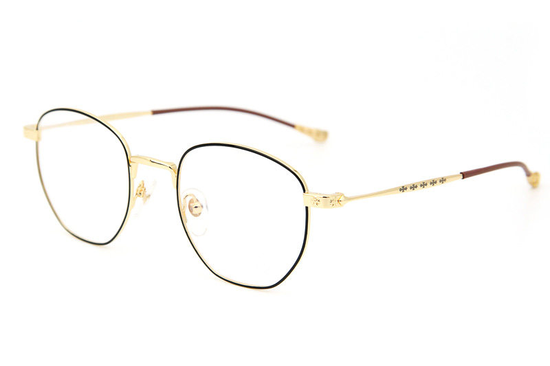 Bone Prone II Eyeglasses Black Gold